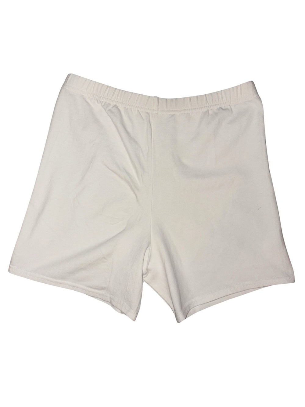 Body Wrappers White Athletic Shorts with Elastic Waist